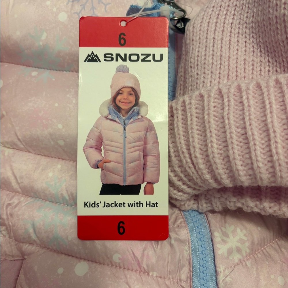 Snozu Kids' Jacket with Hat Pink Girl 6 - Picture 2 of 5